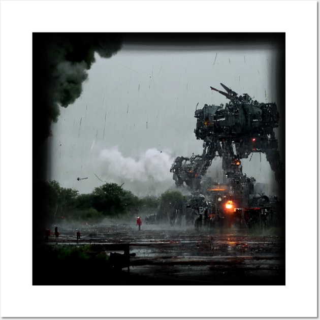 Exoskeleton Robot Mech Artwork Wall Art by maxdax